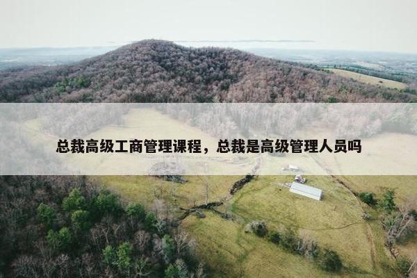 总裁高级工商管理课程，总裁是高级管理人员吗