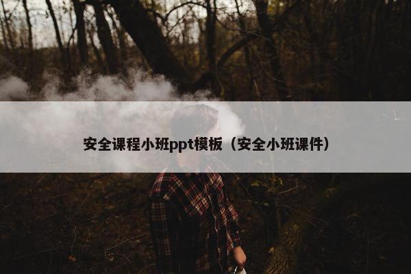 安全课程小班ppt模板（安全小班课件）