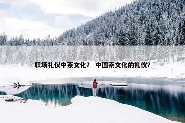 职场礼仪中茶文化？ 中国茶文化的礼仪？
