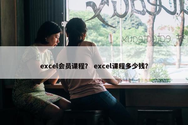 excel会员课程？ excel课程多少钱？