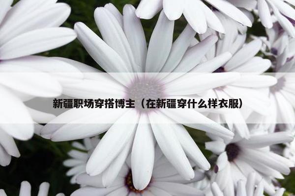 新疆职场穿搭博主（在新疆穿什么样衣服）