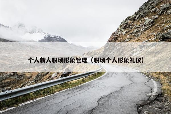 个人新人职场形象管理（职场个人形象礼仪）