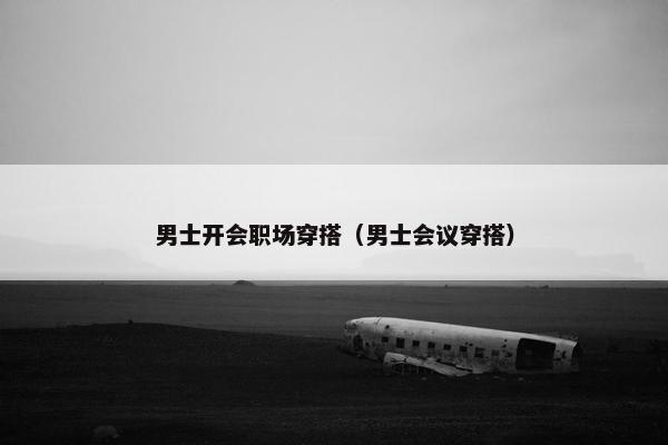 男士开会职场穿搭（男士会议穿搭）