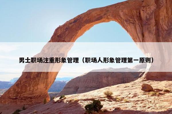 男士职场注重形象管理（职场人形象管理第一原则）