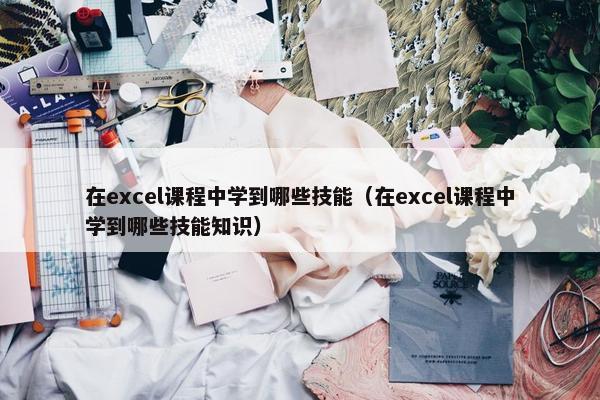 在excel课程中学到哪些技能（在excel课程中学到哪些技能知识）