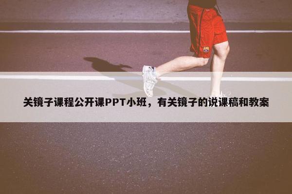 关镜子课程公开课PPT小班，有关镜子的说课稿和教案