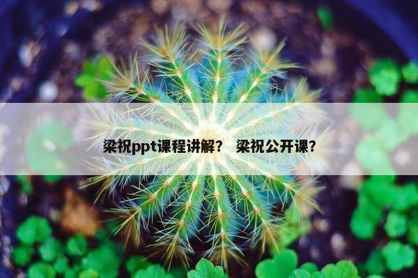 梁祝ppt课程讲解？ 梁祝公开课？
