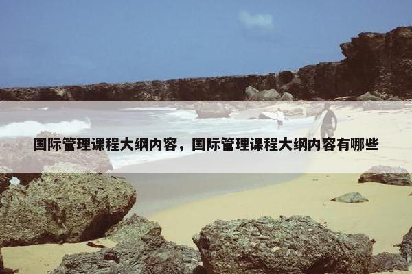 国际管理课程大纲内容，国际管理课程大纲内容有哪些