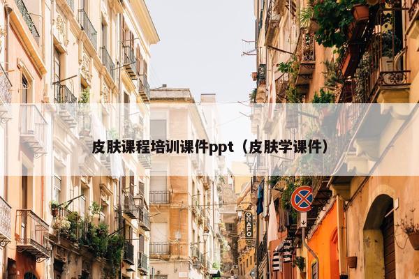 皮肤课程培训课件ppt（皮肤学课件）