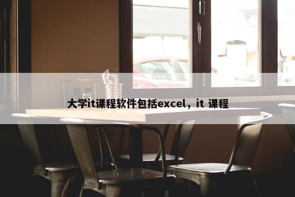 大学it课程软件包括excel，it 课程