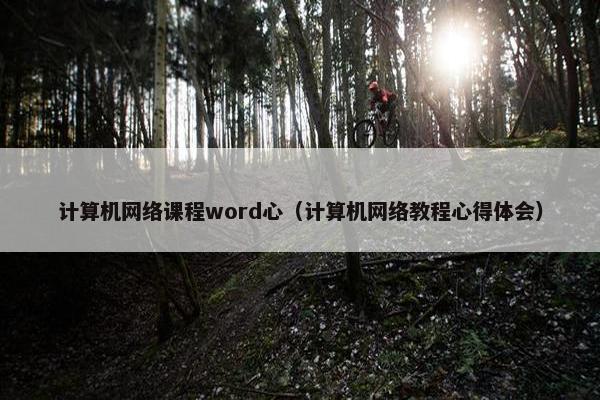 计算机网络课程word心（计算机网络教程心得体会）