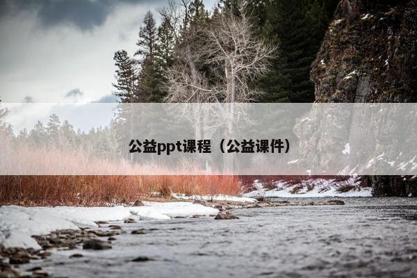 公益ppt课程（公益课件）