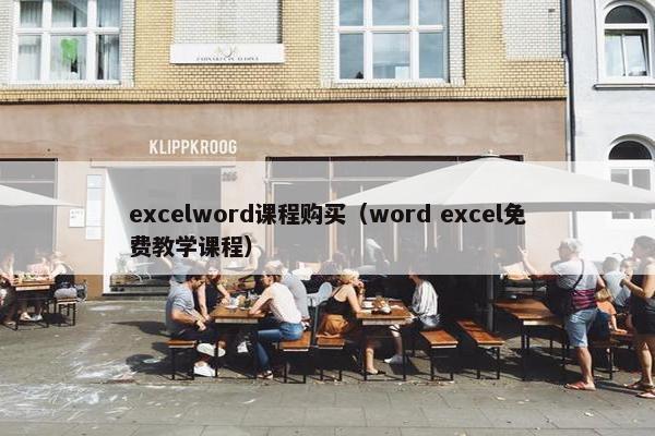 excelword课程购买（word excel免费教学课程）