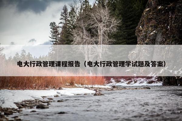 电大行政管理课程报告（电大行政管理学试题及答案）