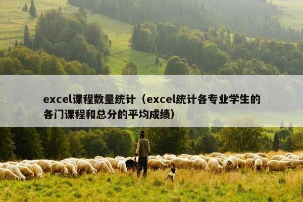 excel课程数量统计（excel统计各专业学生的各门课程和总分的平均成绩）