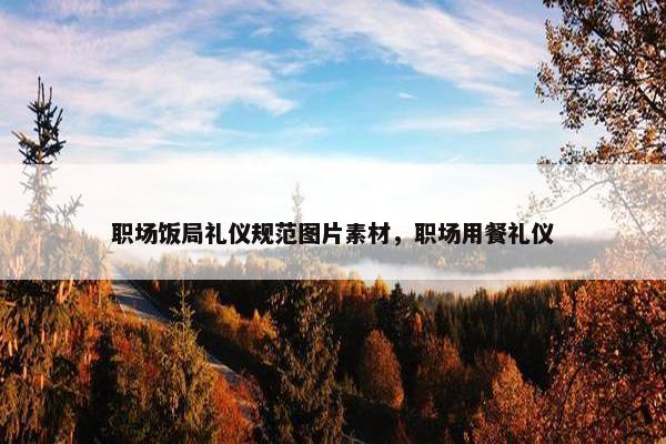 职场饭局礼仪规范图片素材，职场用餐礼仪