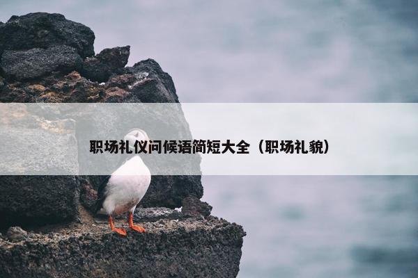职场礼仪问候语简短大全（职场礼貌）