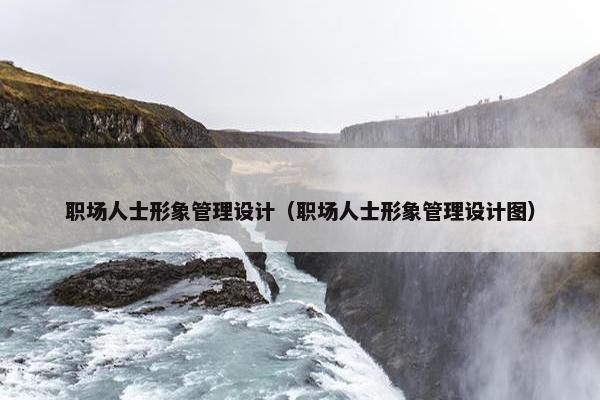 职场人士形象管理设计（职场人士形象管理设计图）