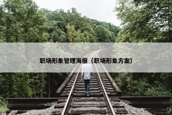 职场形象管理海报（职场形象方案）