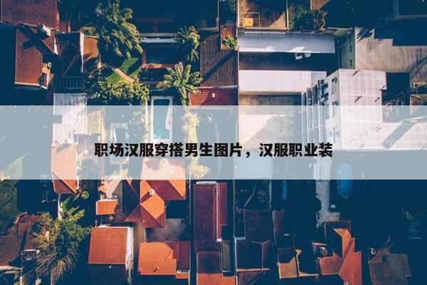 职场汉服穿搭男生图片，汉服职业装
