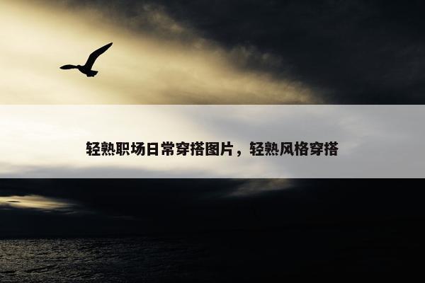 轻熟职场日常穿搭图片，轻熟风格穿搭