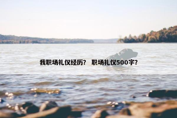 我职场礼仪经历？ 职场礼仪500字？