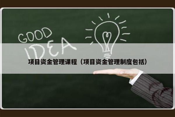 项目资金管理课程（项目资金管理制度包括）