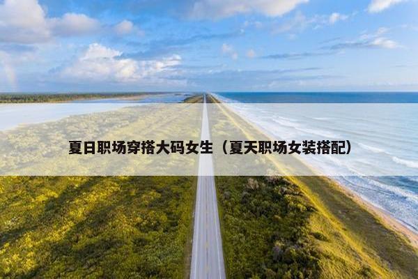 夏日职场穿搭大码女生（夏天职场女装搭配）