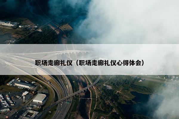 职场走廊礼仪（职场走廊礼仪心得体会）