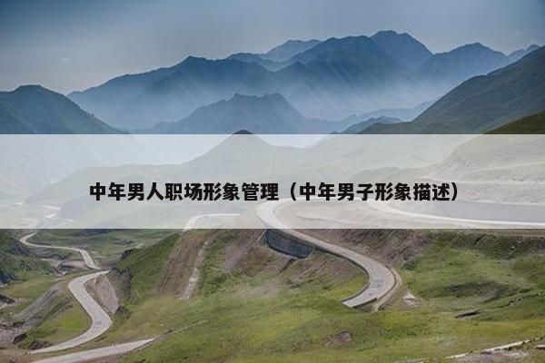 中年男人职场形象管理（中年男子形象描述）
