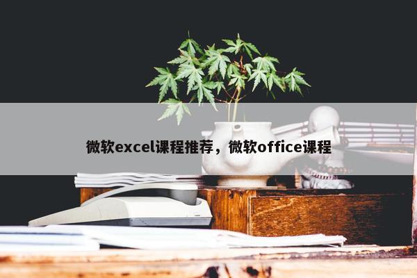微软excel课程推荐，微软office课程