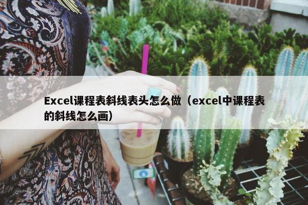 Excel课程表斜线表头怎么做（excel中课程表的斜线怎么画）