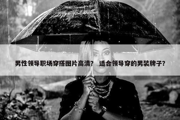 男性领导职场穿搭图片高清？ 适合领导穿的男装牌子？