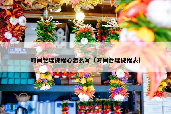 时间管理课程心怎么写（时间管理课程表）