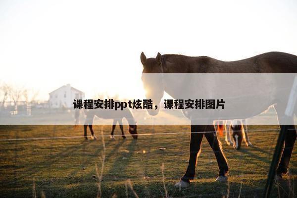 课程安排ppt炫酷，课程安排图片