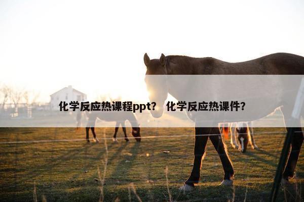化学反应热课程ppt？ 化学反应热课件？