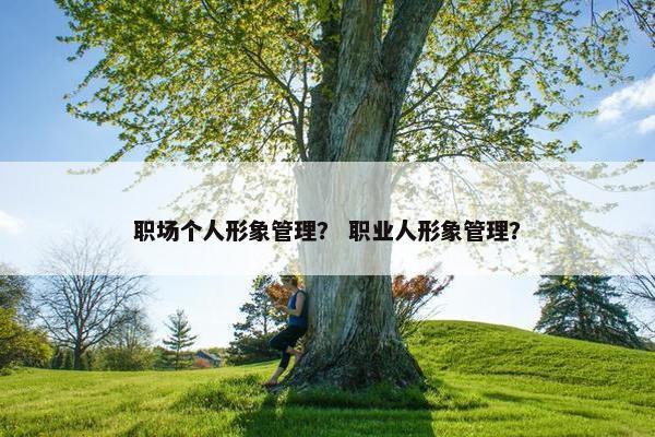 职场个人形象管理？ 职业人形象管理？