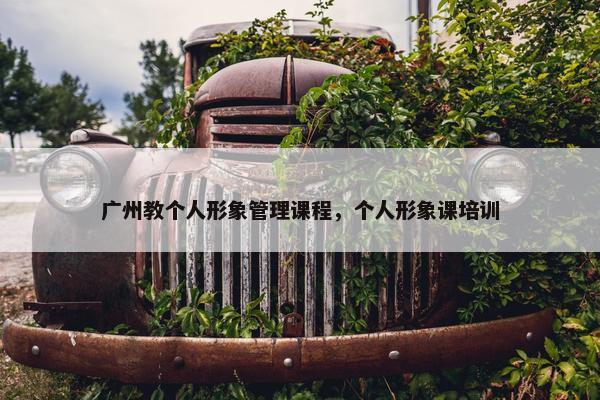 广州教个人形象管理课程，个人形象课培训