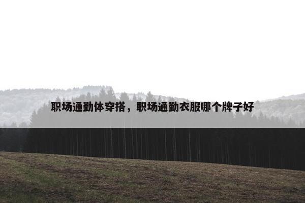 职场通勤体穿搭，职场通勤衣服哪个牌子好