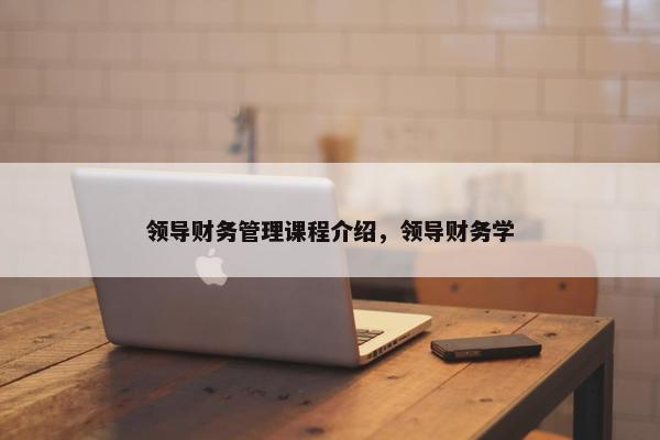 领导财务管理课程介绍，领导财务学