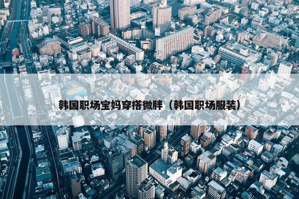 韩国职场宝妈穿搭微胖（韩国职场服装）