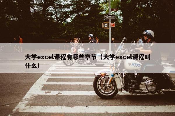 大学excel课程有哪些章节（大学excel课程叫什么）