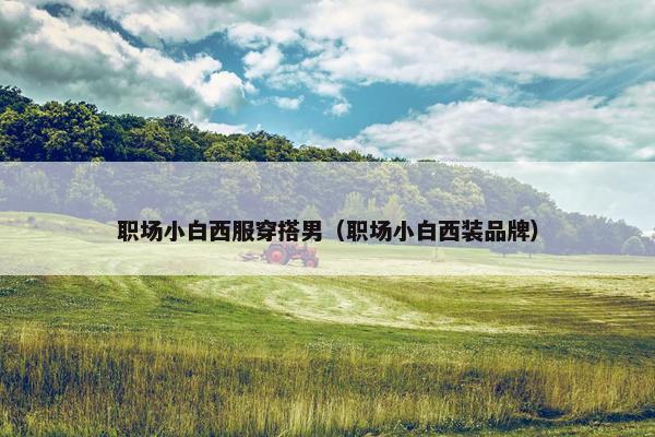 职场小白西服穿搭男（职场小白西装品牌）