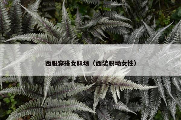 西服穿搭女职场（西装职场女性）
