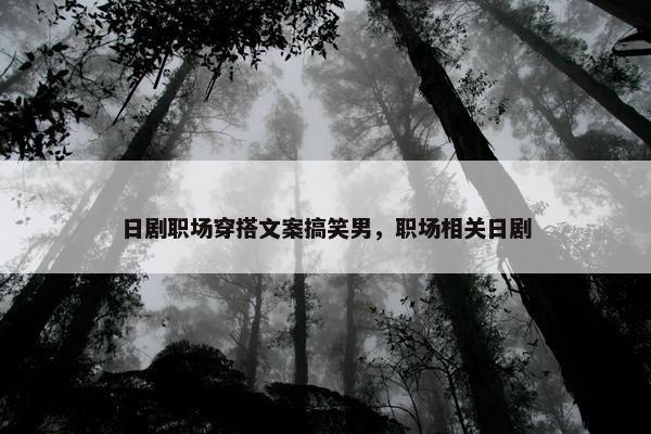 日剧职场穿搭文案搞笑男，职场相关日剧