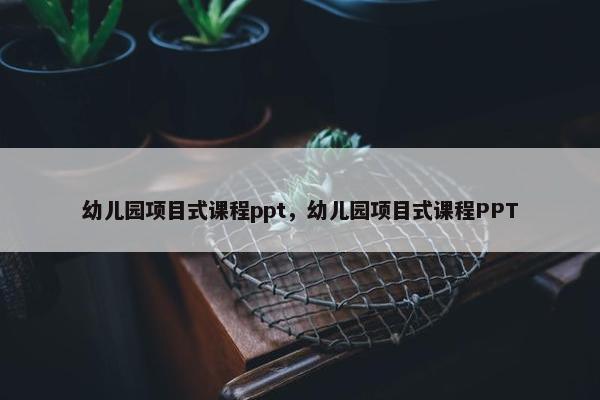 幼儿园项目式课程ppt，幼儿园项目式课程PPT