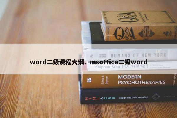 word二级课程大纲，msoffice二级word