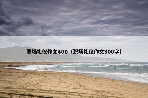 职场礼仪作文400（职场礼仪作文300字）
