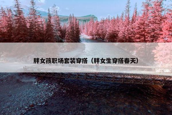 胖女孩职场套装穿搭（胖女生穿搭春天）