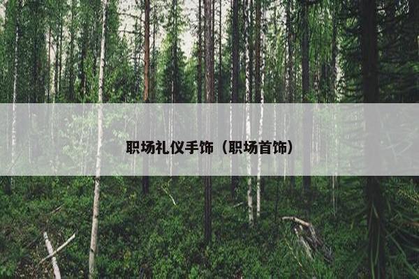 职场礼仪手饰（职场首饰）